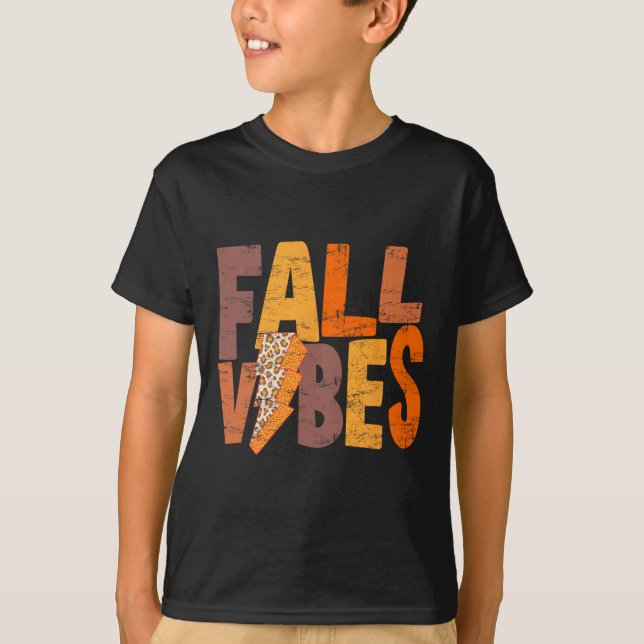 Camiseta Temporada de calabaza de la piel de los vibes de o (Anverso)