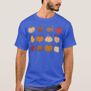 Camiseta Temporada de calabaza floral Feliz otoño gracias