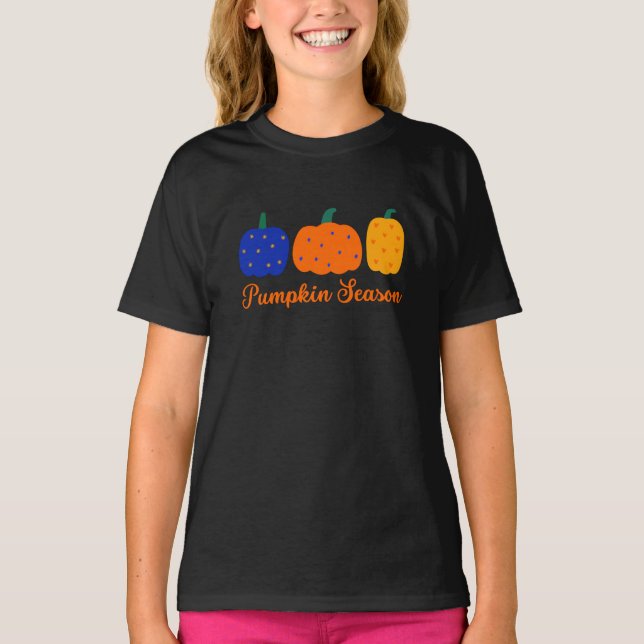 Camiseta Temporada de calabaza Halloween (Anverso)