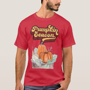 Camiseta Temporada de calabaza, hola otoño, otoño, otoño y