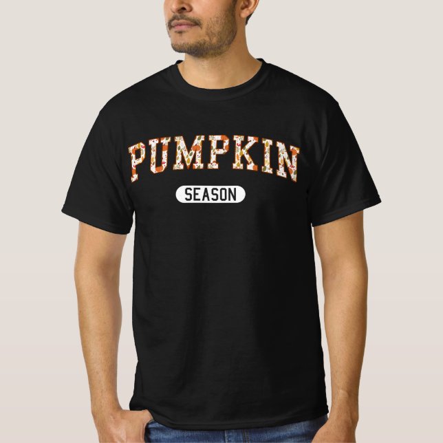 Camiseta Temporada de calabaza - Tee gráfico de otoño (Anverso)