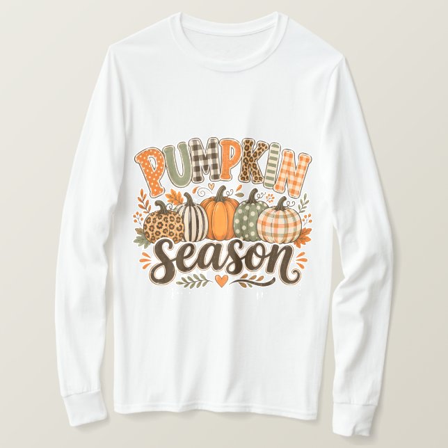 Camiseta Temporada de Calabazas  (Anverso del diseño)