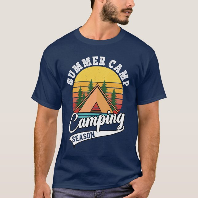 Camiseta Temporada de camping en el campamento de verano (Anverso)
