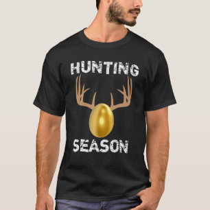 Camiseta Temporada de caza Graciosos Antlers Huevo de Pascu