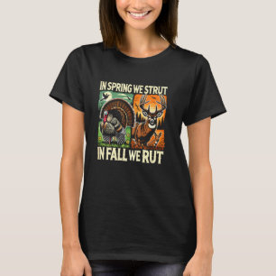 Camiseta Temporada de Caza Pavo y Ciervo Cazador