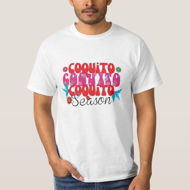 Camiseta Temporada de Coquito, Día Nacional del Coquito (Anverso)