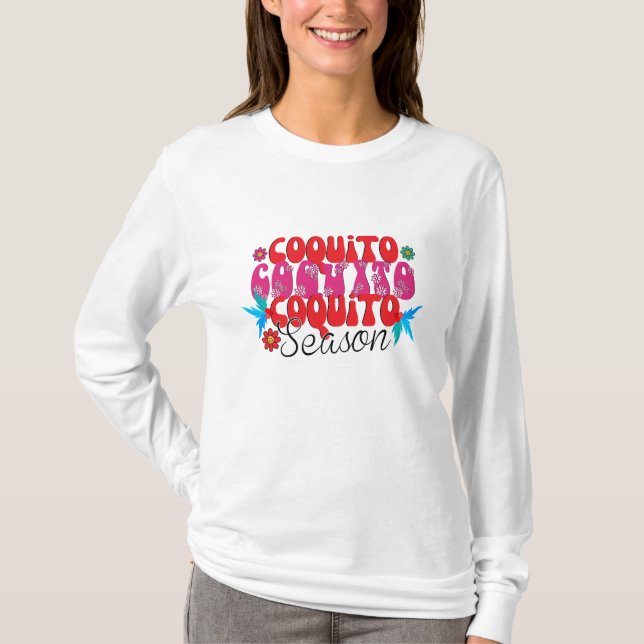 Camiseta Temporada de Coquito, Día Nacional del Coquito (Anverso)