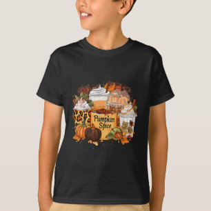 Camiseta Temporada de especias de calabaza café lata Caída
