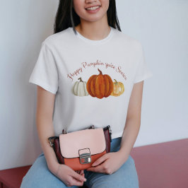 Camiseta Temporada de especias de calabaza linda calabaza p