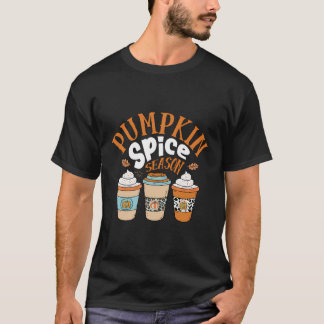 Camiseta Temporada de especias de calabaza otoño café latte