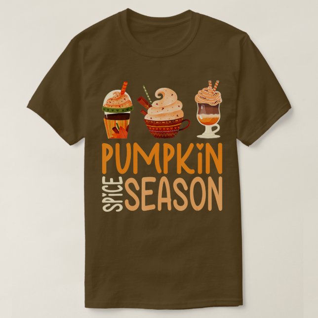 Camiseta Temporada de especias de calabaza otoño otoño male (Diseño del anverso)