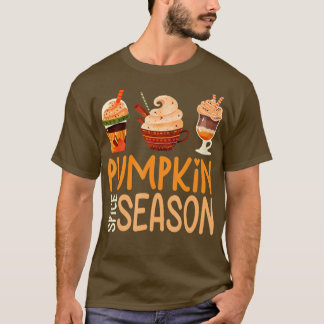 Camiseta Temporada de especias de calabaza otoño otoño male