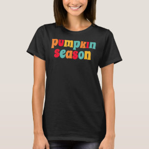 Camiseta Temporada de especias de calabaza retro Cosmo otoñ