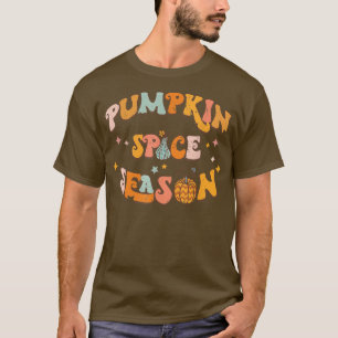 Camiseta Temporada de especias de calabaza retro vintage ot