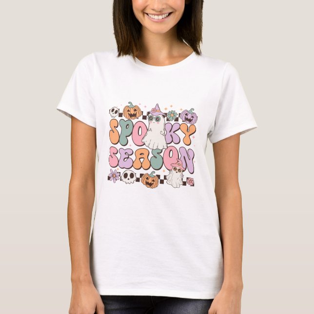 Camiseta Temporada de fantasmas de Halloween (Anverso)