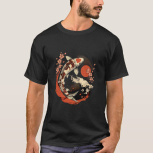 Camiseta Temporada de flor de cerezo Koi Sakura Nishikigoi