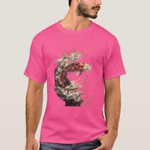 Camiseta Temporada de flores de cerezo de Sakura de carpa a