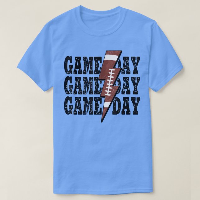 Camiseta Temporada de fútbol del Día del Juego Relámpago Bo (Diseño del anverso)