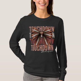 Camiseta Temporada de Fútbol Touchdown Coquette Bow