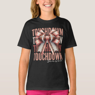 Camiseta Temporada de Fútbol Touchdown Coquette Bow