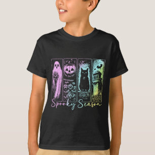 Camiseta Temporada de Halloween de terror espeluznante vint