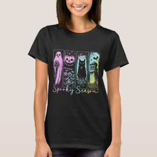 Camiseta Temporada de Halloween de terror espeluznante vint