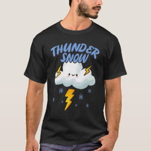 Camiseta Temporada de invierno de nieve caliente fría y nie