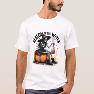 Camiseta Temporada de la bruja Tocante Hallowee Wtich