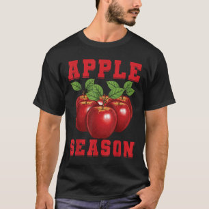 Camiseta Temporada de Manzanas Fruta de Manzana Amor Select