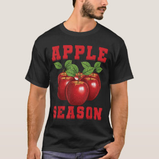 Camiseta Temporada de Manzanas Fruta de Manzana Amor Select