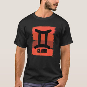 Camiseta Temporada de Mens Retro Gemini Junio Cumpleaños Ma