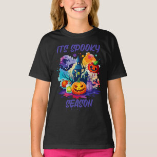 Camiseta Temporada de miedo, Chica de niños de Halloween