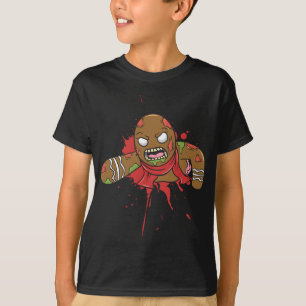Camiseta Temporada de Navidades Zombie Gingerbread