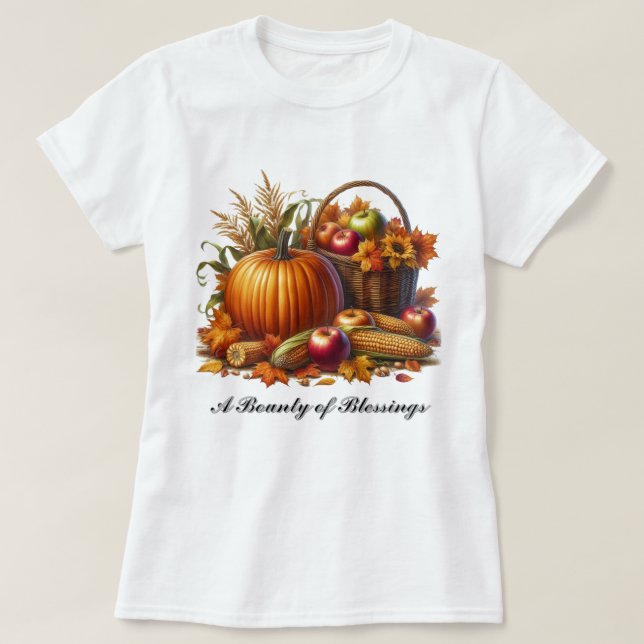 Camiseta Temporada de otoño: Bounty of Blesss (Diseño del anverso)