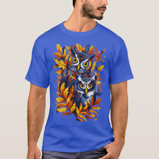 Camiseta Temporada de otoño de búho