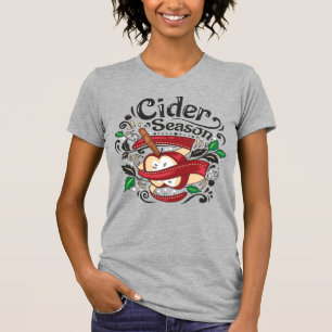 Camiseta Temporada de sidra de Apple, ilustracion gráfico