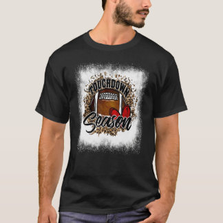 Camiseta Temporada de Touchdown blanqueada Fútbol Juegos de
