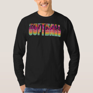 Camiseta Temporada del Día del Juego de Softbol Retro Vinta