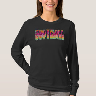 Camiseta Temporada del Día del Juego de Softbol Retro Vinta