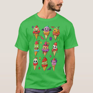 Camiseta Temporada divertida de espeluznantes del Ice Cream