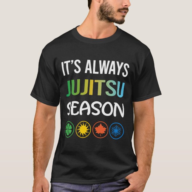 Camiseta Temporada divertida Jujitsu Ju Jitsu Jiujitsu Jiu  (Anverso)