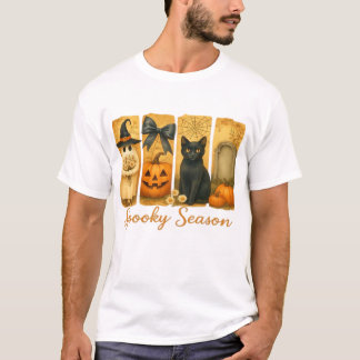 Camiseta Temporada espeluznante de Halloween vintage, fanta