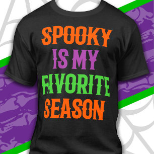 Camiseta Temporada espeluznante feliz Halloween divertido H