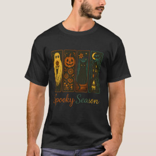Camiseta Temporada espeluznante Halloween Horror Gato fanta