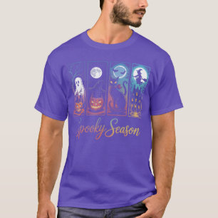 Camiseta Temporada espeluznante Halloween Vintage Halloween