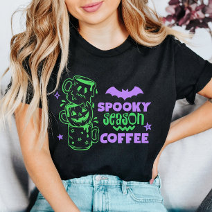 Camiseta Temporada espeluznante y café Halloween