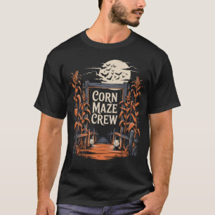 Camiseta Temporada Otoño de Halloween de Corn Maze Crew