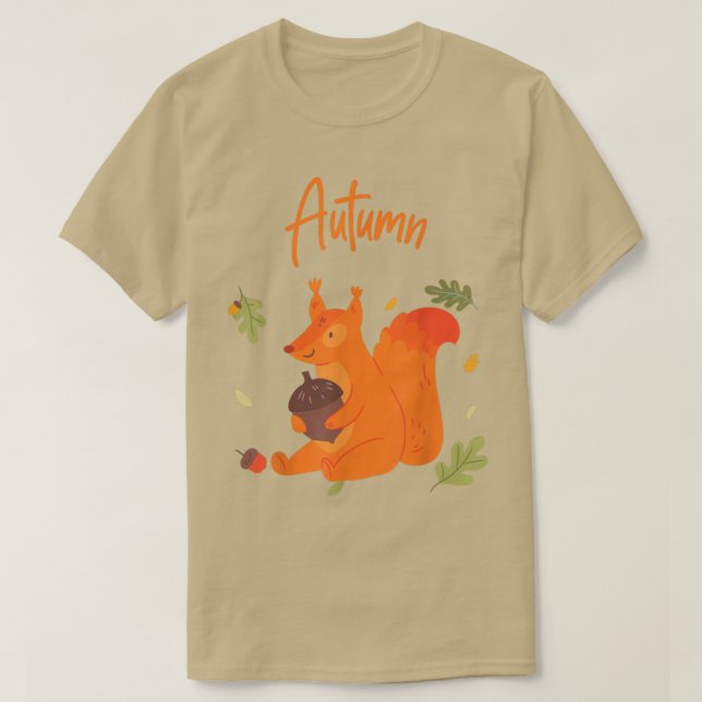Camiseta Temporada Otoño De Otoño (Diseño del anverso)