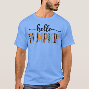 Camiseta Temporada Otoño De Otoño De La Calabaza De Retro L