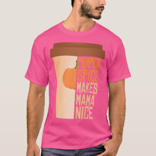 Camiseta Temporada otoño otoño de otoño de especias para ca